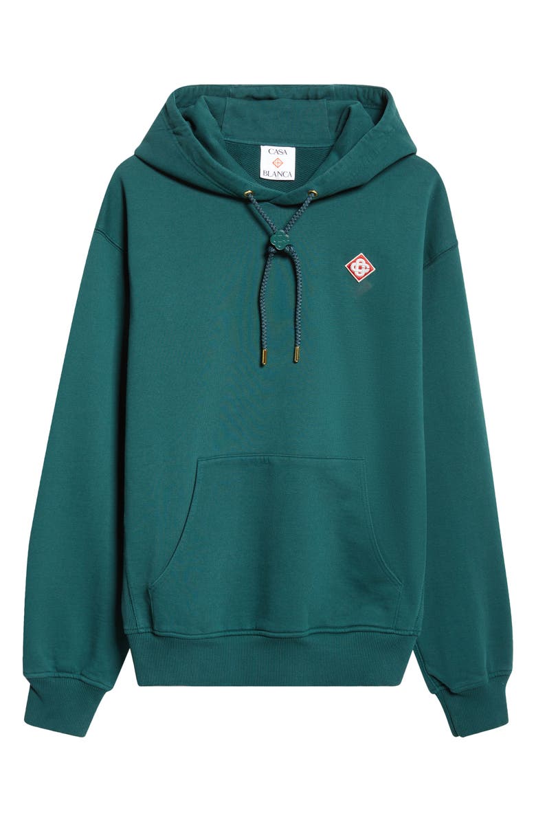 Casablanca Embroidered Diamond Logo Patch Hoodie, Alternate, color,