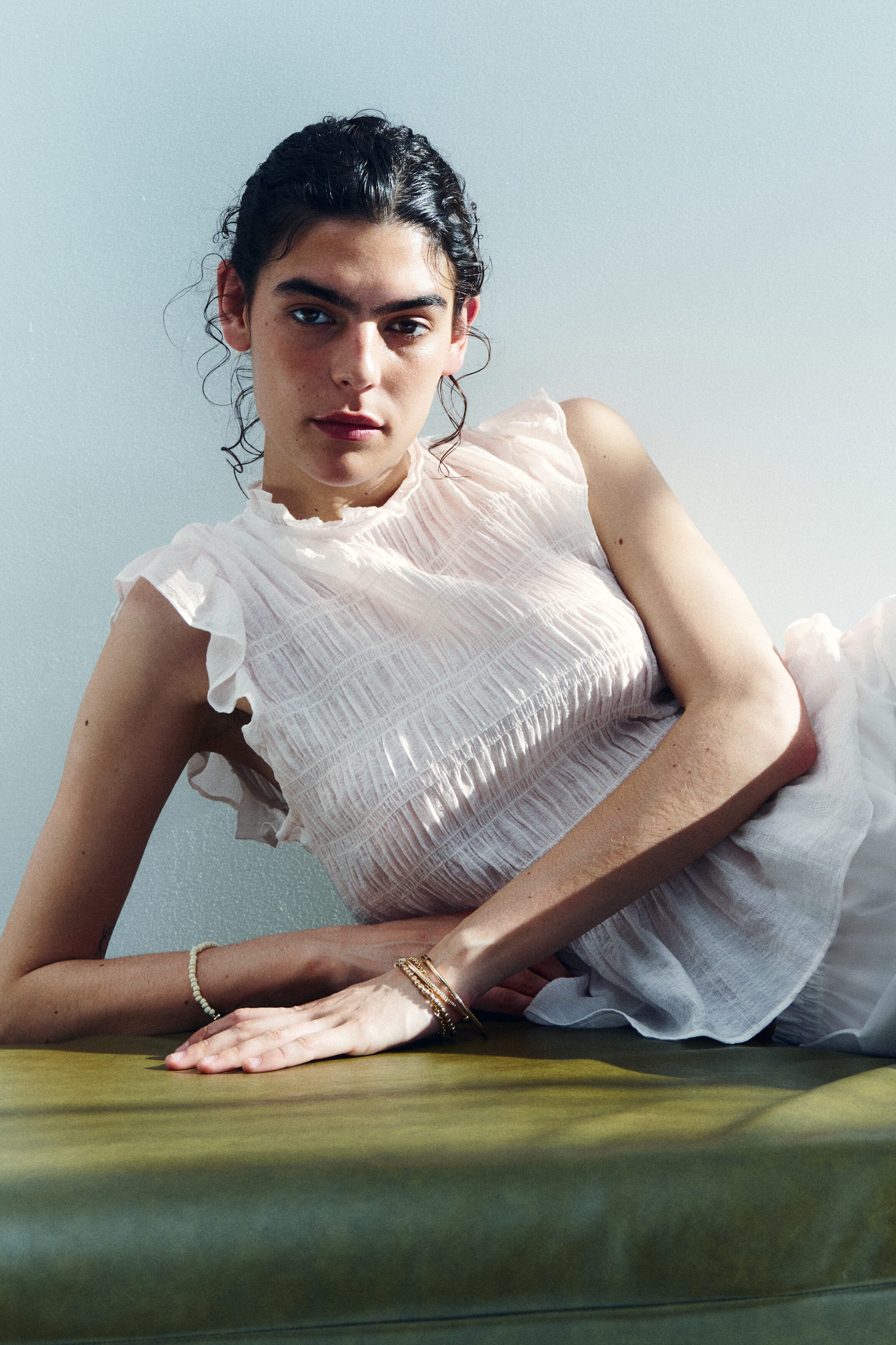 Smocked Peplum Top - image 2