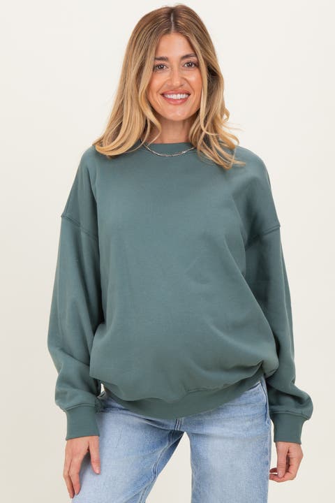 Jade Oversized Fleece Sweatshirt