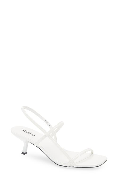 Abound Mandy Slingback Sandal In White Blanc