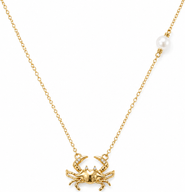 DLORIA Golden Crab Pearl Necklace