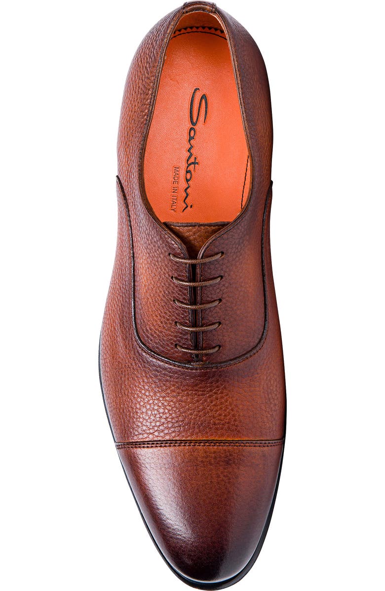 Santoni Darian Oxford Shoe, Alternate, color, Brown