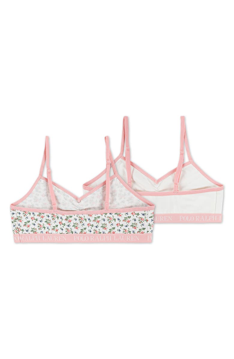 Ralph Lauren Kids' Assorted 2-Pack Bralettes, Alternate, color, Cloud Dancer