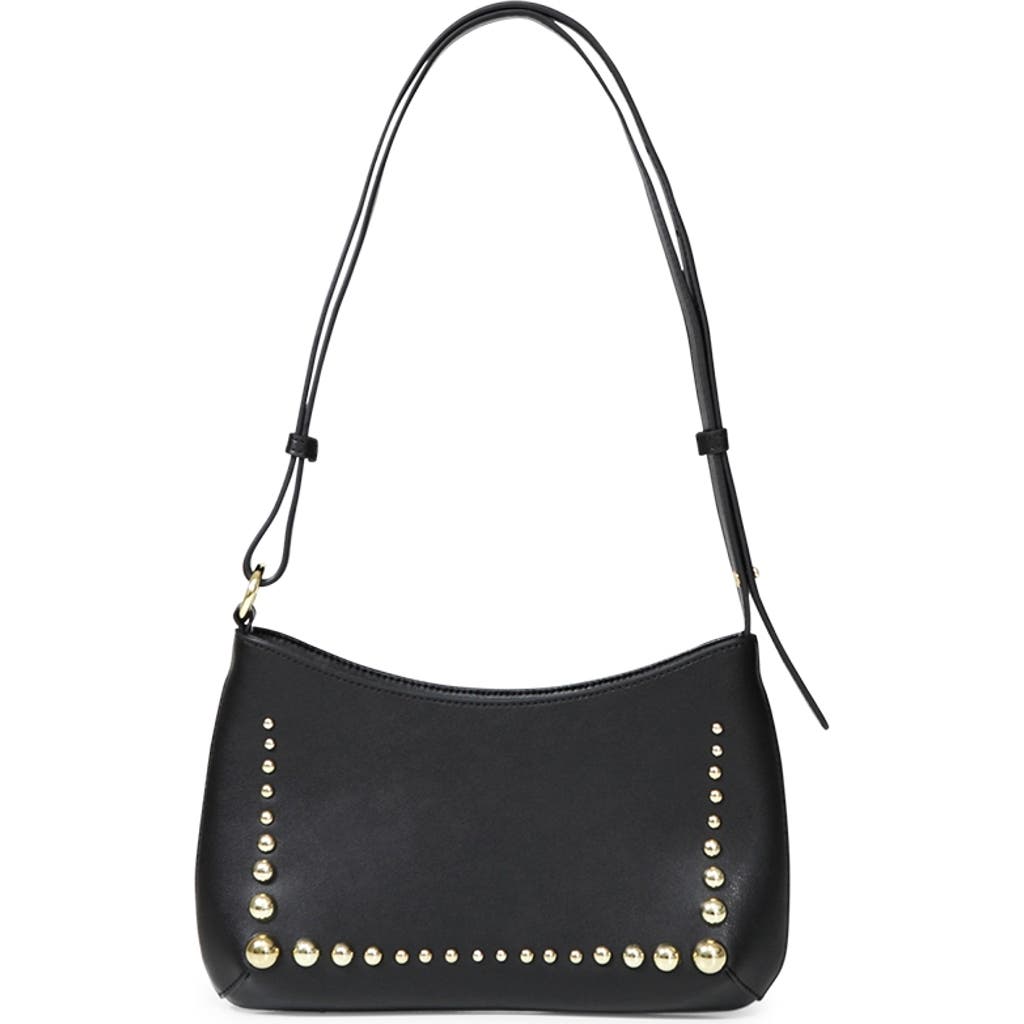Belle & Bloom Girls Like Us Studded Leather Shoulder Bag In Black
