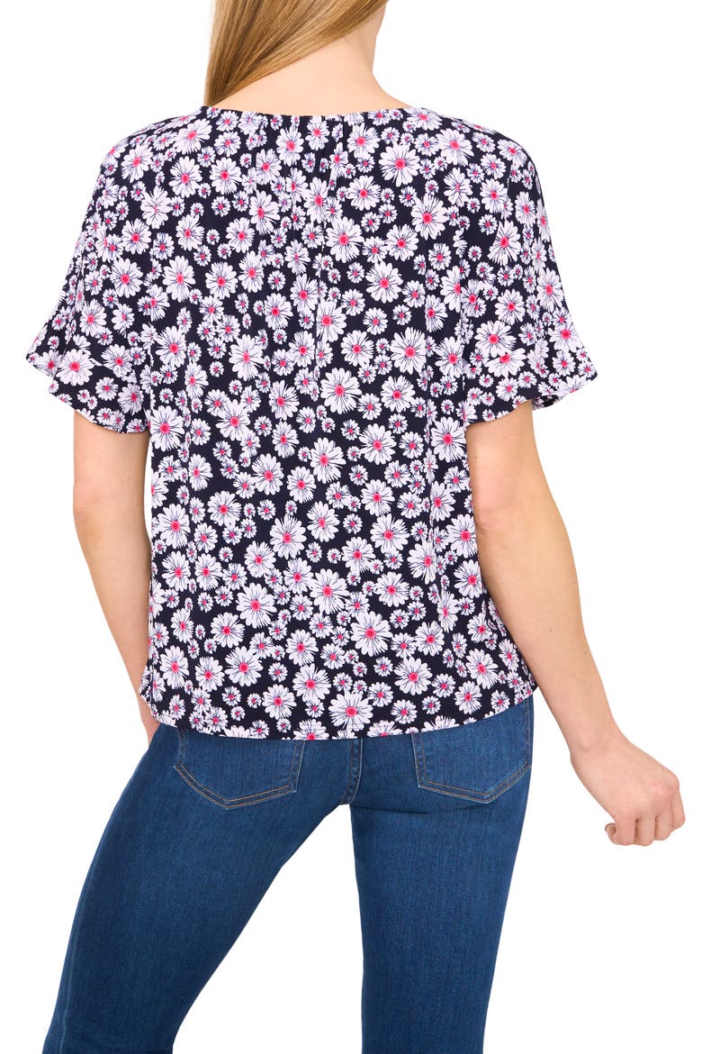 Keyhole Ruffle Top, Alternate, color, CLASSIC NAVY