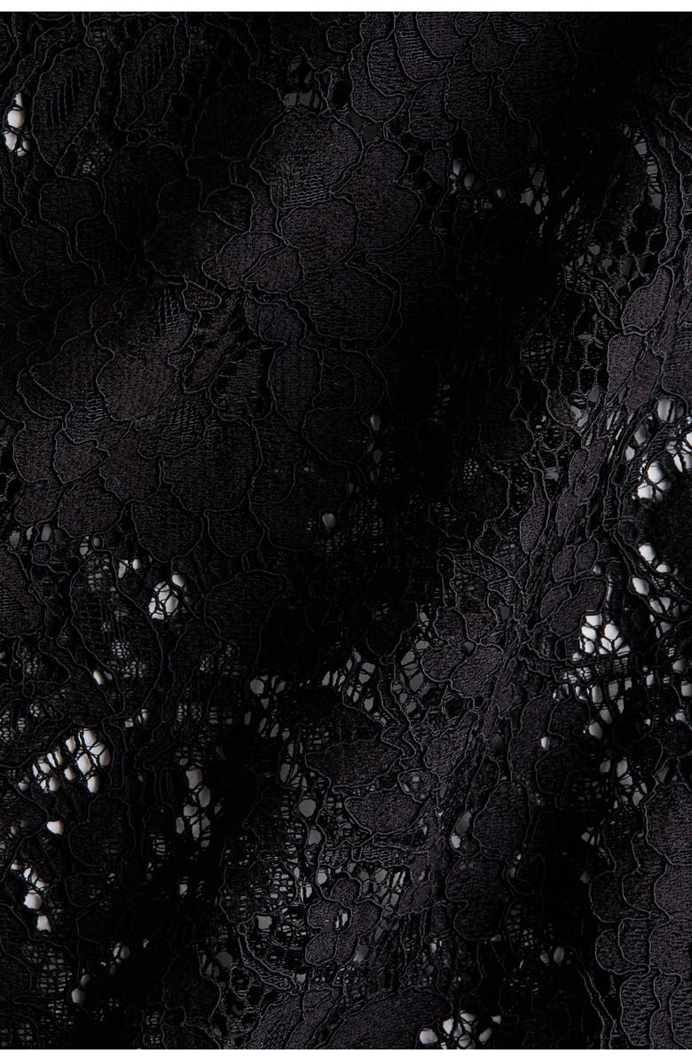 H&M Lace Pencil Skirt, Alternate, color, Black