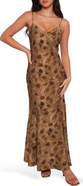 Petal & Pup Fia Floral Print Chiffon Maxi Dress