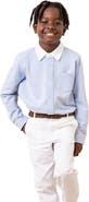 Hope & Henry Boys' Organic Pique Button Down Shirt, Kids