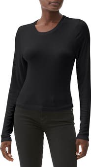 Michael Stars Finn Rib Crewneck Top