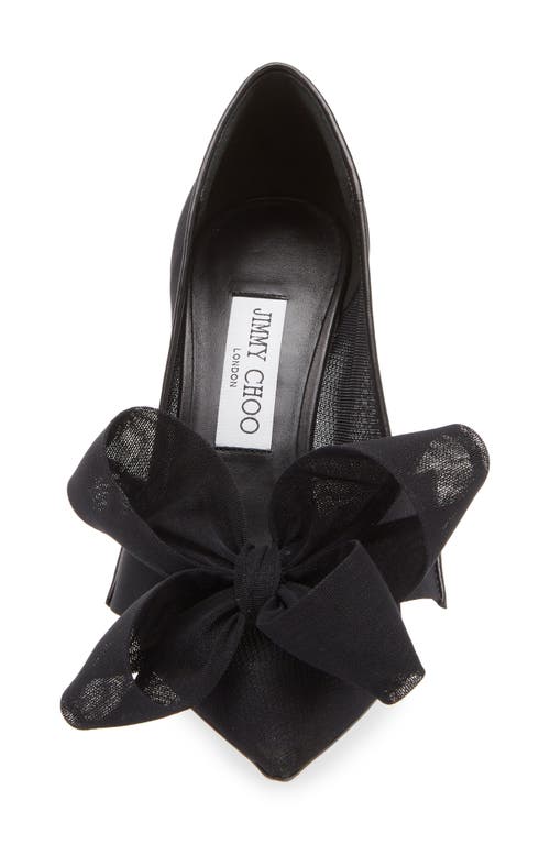 Jimmy Choo Staz Bow Mesh Pump