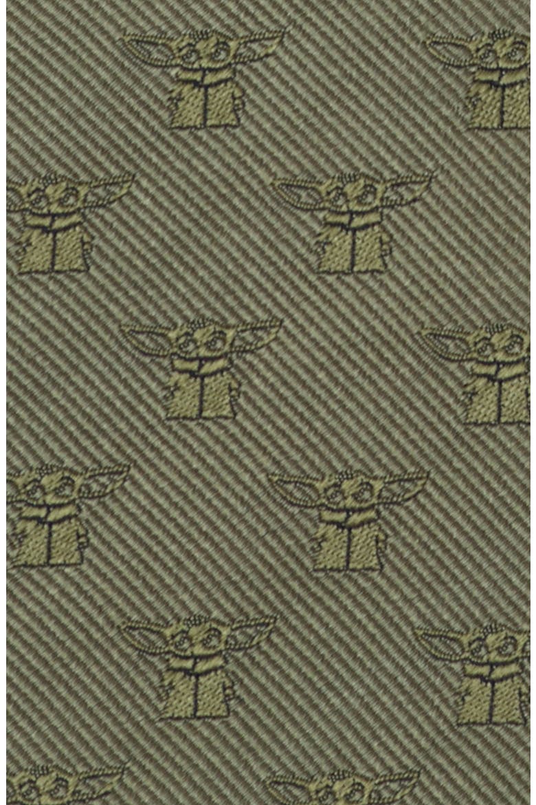 Star Wars™ - The Mandalorian The Child Silk Tie, Alternate, color, GREEN