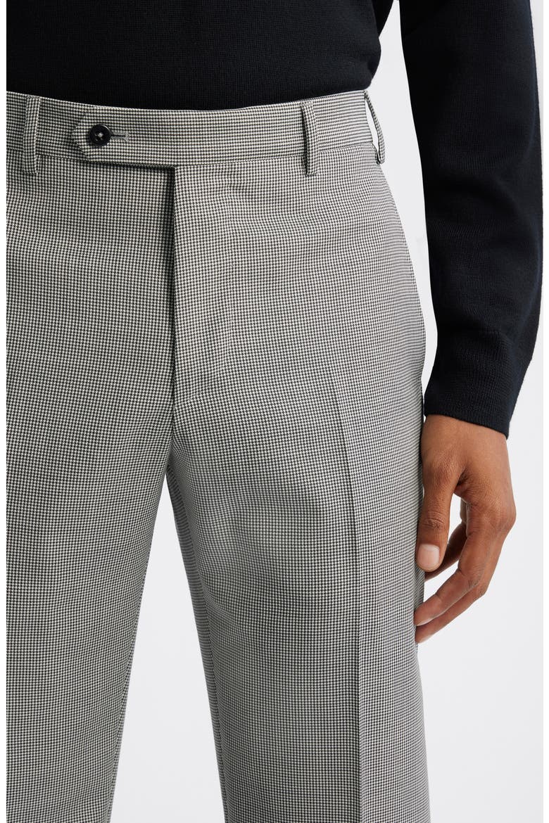 Devon Flat Front Wool Dress Pants, Alternate, color, BLACK