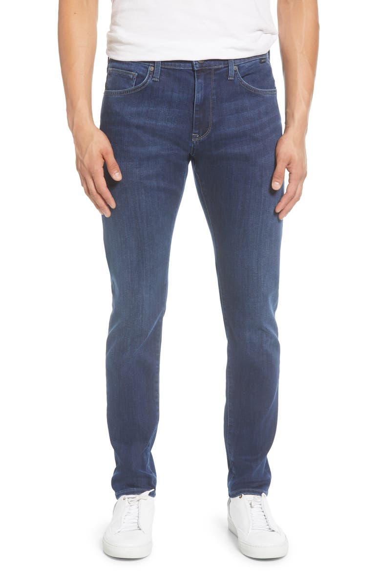 James Skinny Fit Jeans, Main, color, JAMES DARK BLUE SUPERMOVE