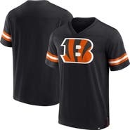 FANATICS Men's Fanatics Branded  Black Cincinnati Bengals Jersey Tackle V-Neck T-Shirt