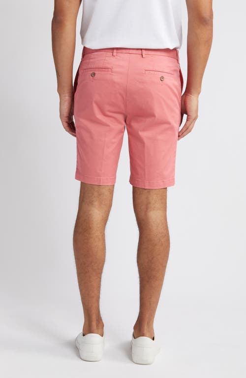 Scott Barber Microsanded Cotton Stretch Twill Shorts In Red
