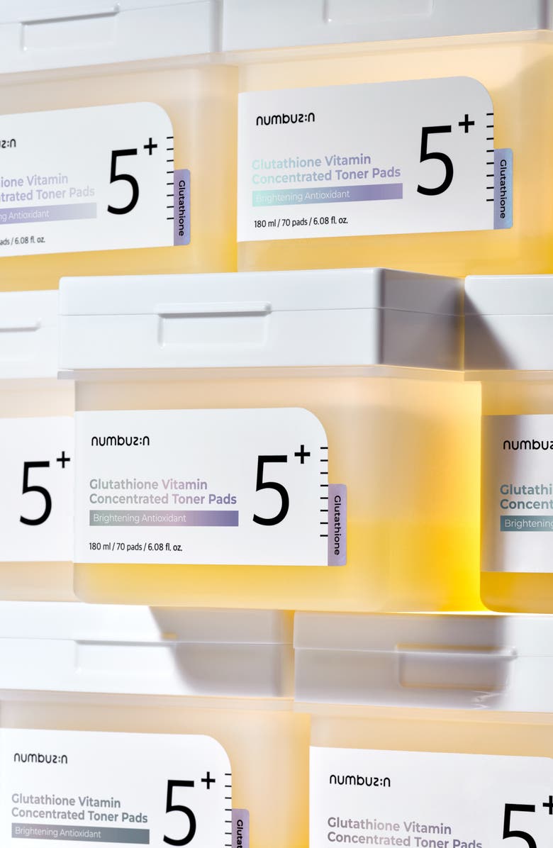 Numbuzin No.5 Glutathione Vitamin C Concentrated Toner Pads, Alternate, color,