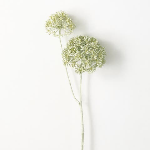 Sullivan's Eucalyptus Seed Flower Stem, Cream Faux Floral Stem for Crafting, Weddings, Home and Holiday Decoration, 30.75 Inch