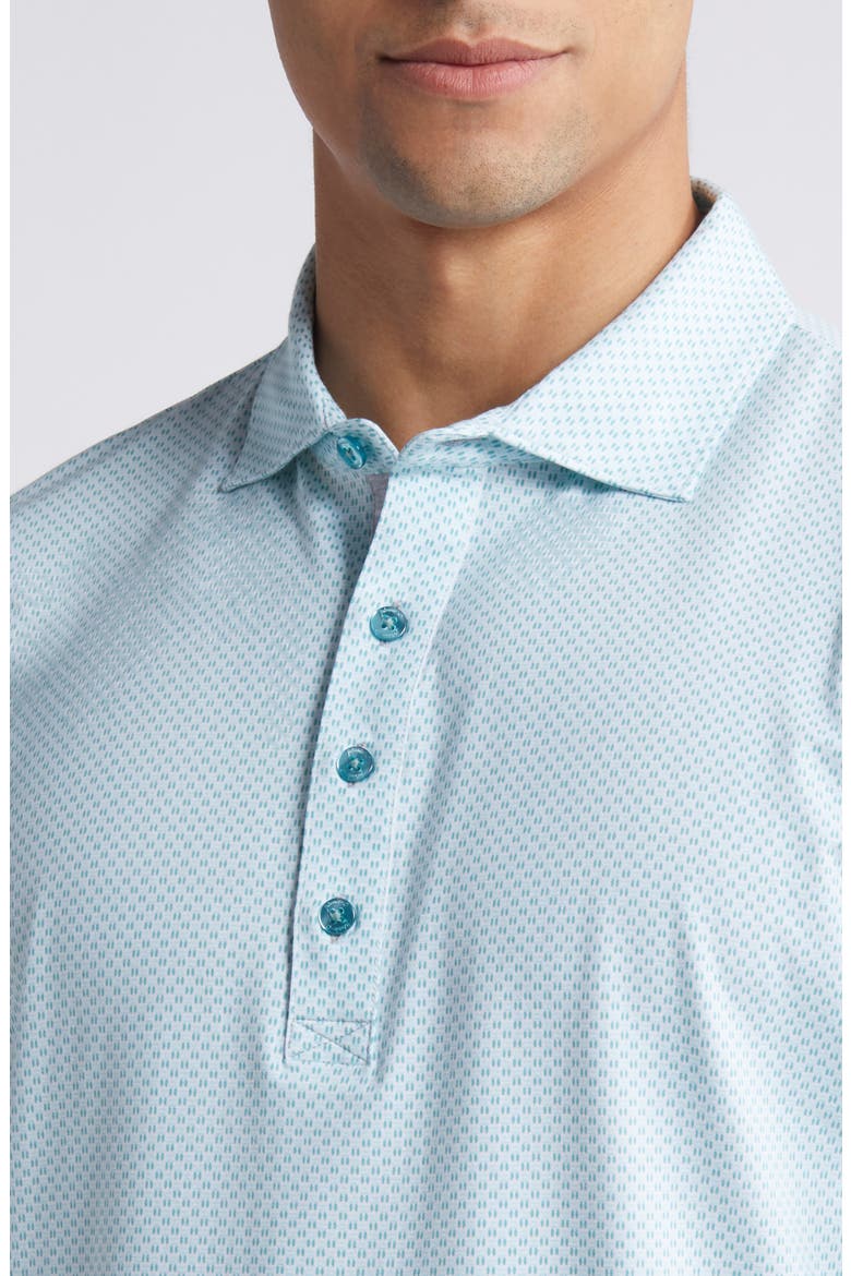 Linxter Microdot Cotton & Lyocell Blend Golf Polo, Alternate, color, GREEN GRASS