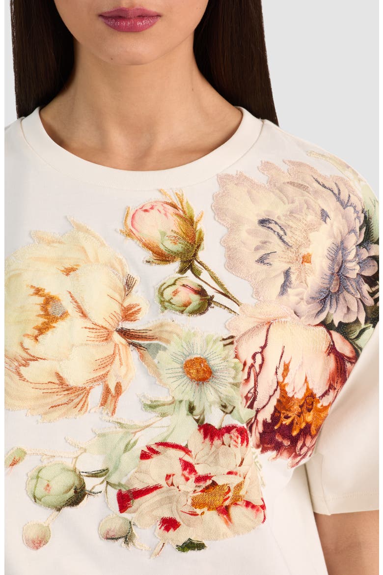 Evan Appliqué Oversize T-Shirt, Alternate, color, ECRU/ MULTI