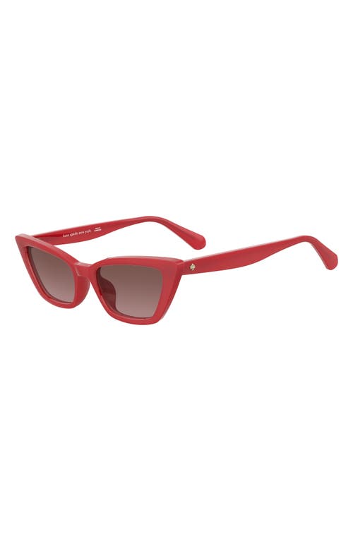 Kate Spade New York Genell 52mm Gradient Cat Eye Sunglasses In Red/pink