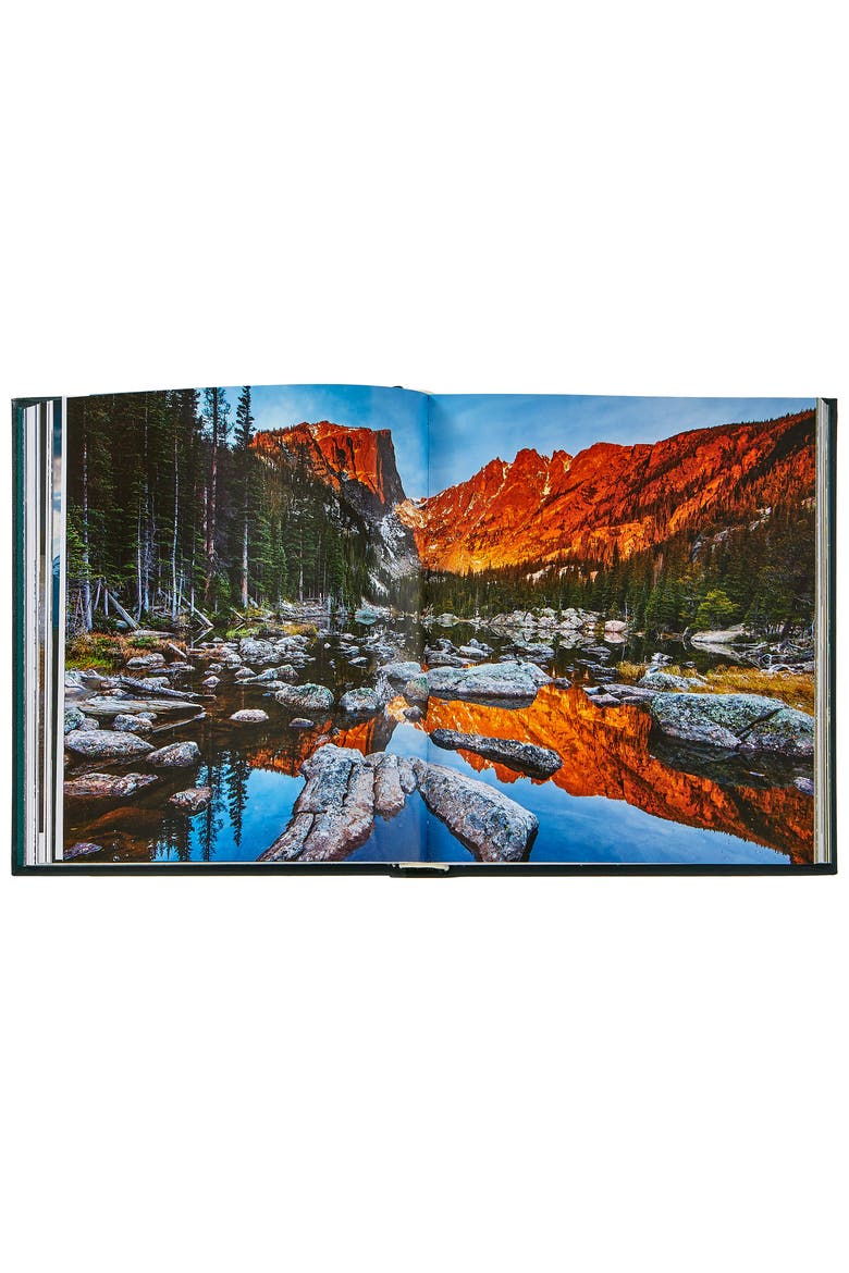 America's National Parks Leather Coffee Table Book, Alternate, color, Green