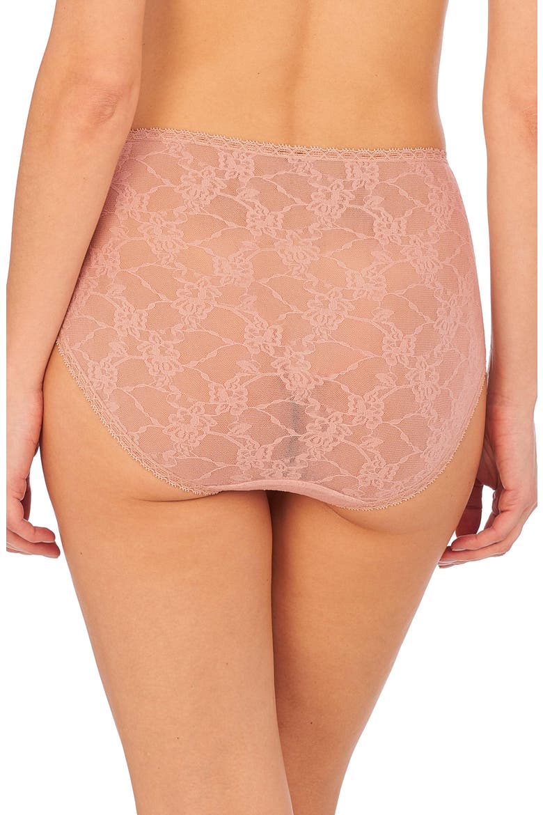 Bliss Allure Lace One Size French Cut Brief 2-Pack, Alternate, color, Rose Beige