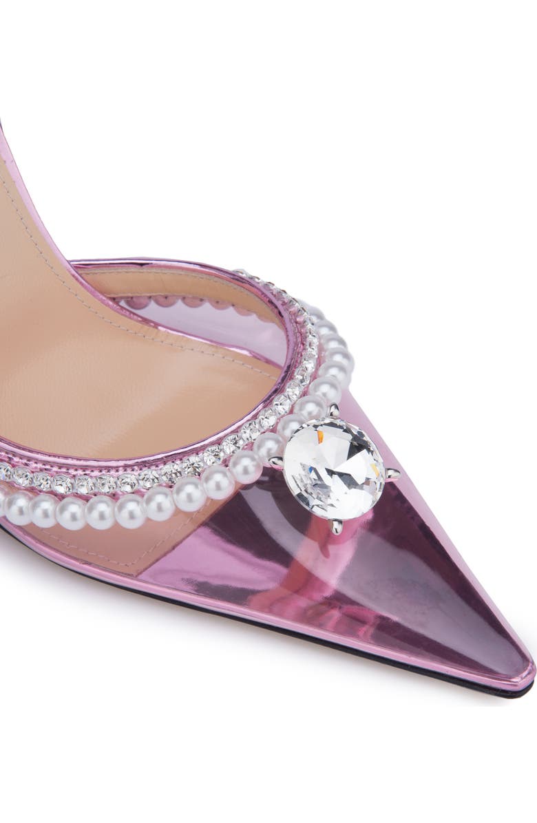 Mach & Mach Diamond of Elizabeth Imitation Pearl Pointed Toe Pump, Alternate, color,