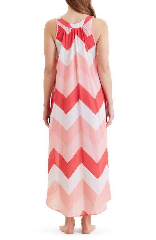 Papinelle Ava Panel Front Cotton Voile Nightgown In Pink