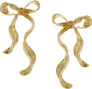 OLIVIA WELLES Wavy Bow Earrings