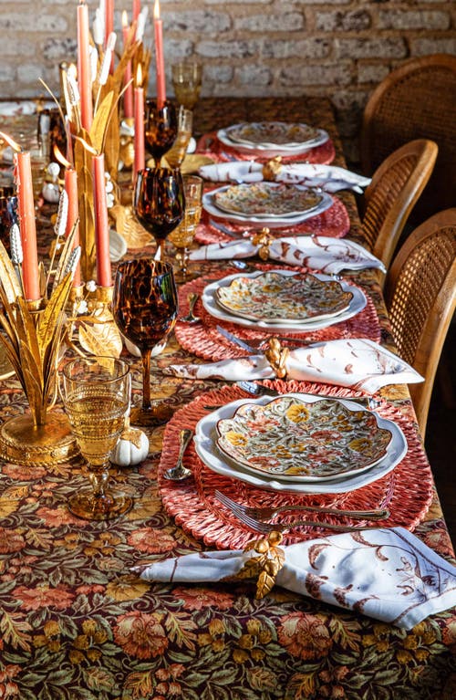Juliska Willa Cotton Tablecloth In Brown