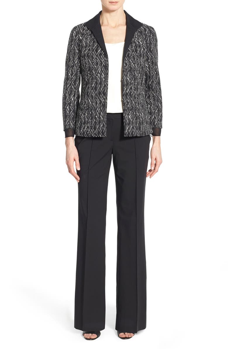 Lafayette 148 New York 'Kenmare' Flare Leg Pants, Alternate, color, 