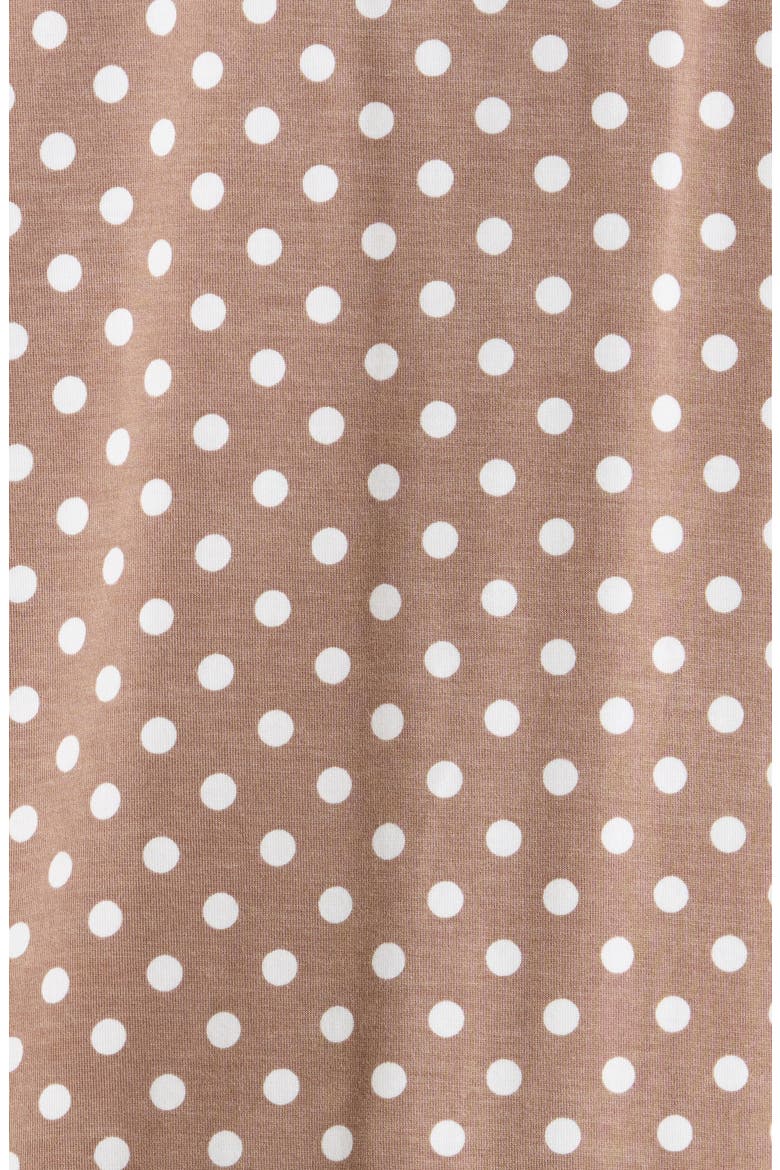 Moonlight Eco Short Pajamas, Alternate, color, BROWN- IVORY EVEN DENSE DOT