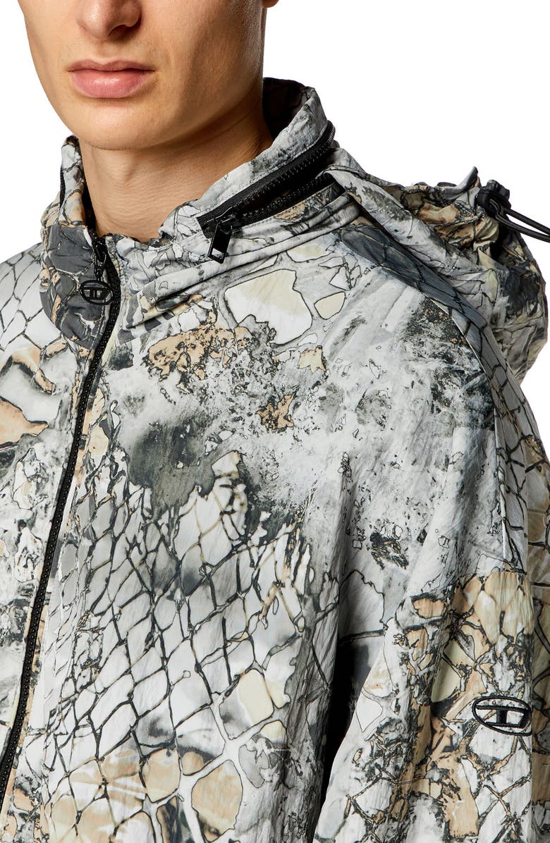 DIESEL<sup>®</sup> J-Dorsett Nylon Jacket with Stowaway Hood, Alternate, color, 