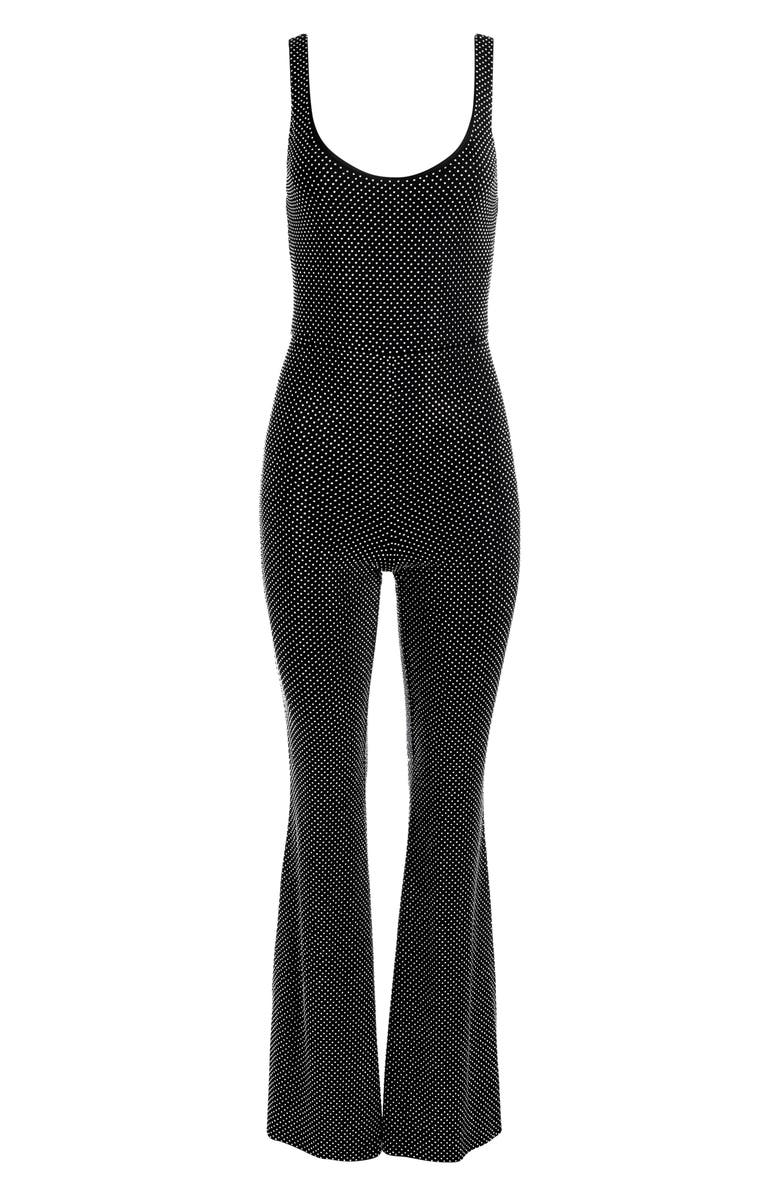 Alice + Olivia Teresa Beaded Wide Leg Jumpsuit, Alternate, color, 