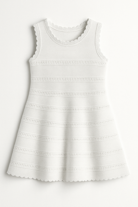 Crochet Flare Summer Dress