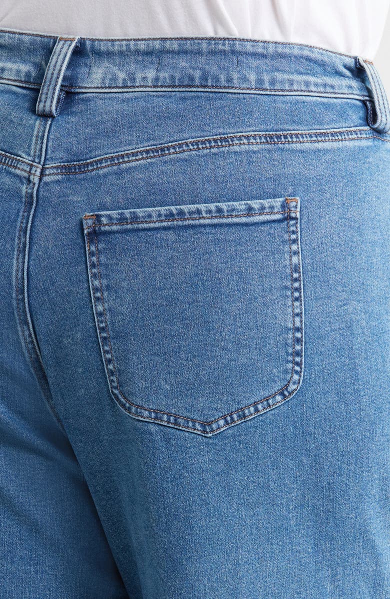 NYDJ Simone Raw Hem High Waist Wide Leg Utility Jeans, Alternate, color, Salton