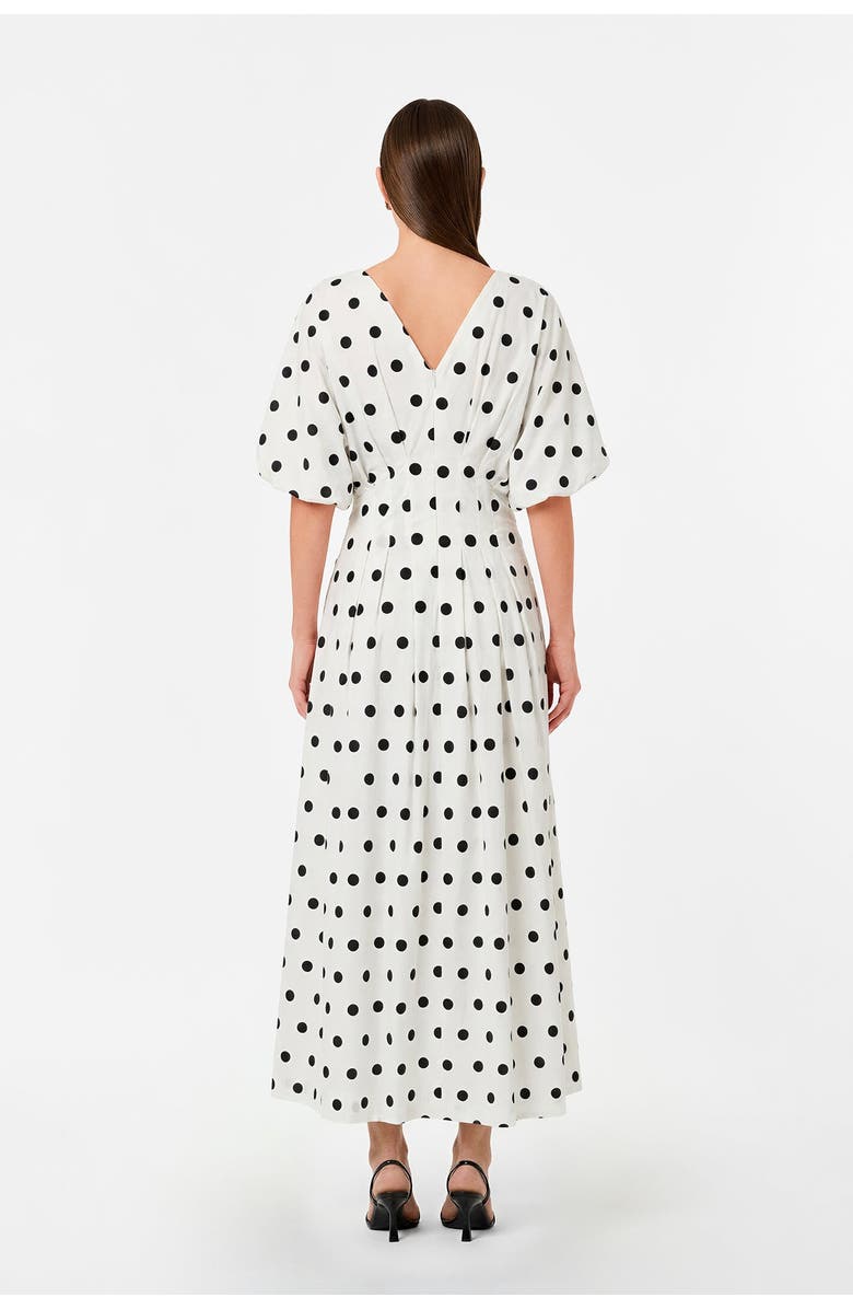 NICHOLAS Vicky Dress, Alternate, color, White Black Polka Dot