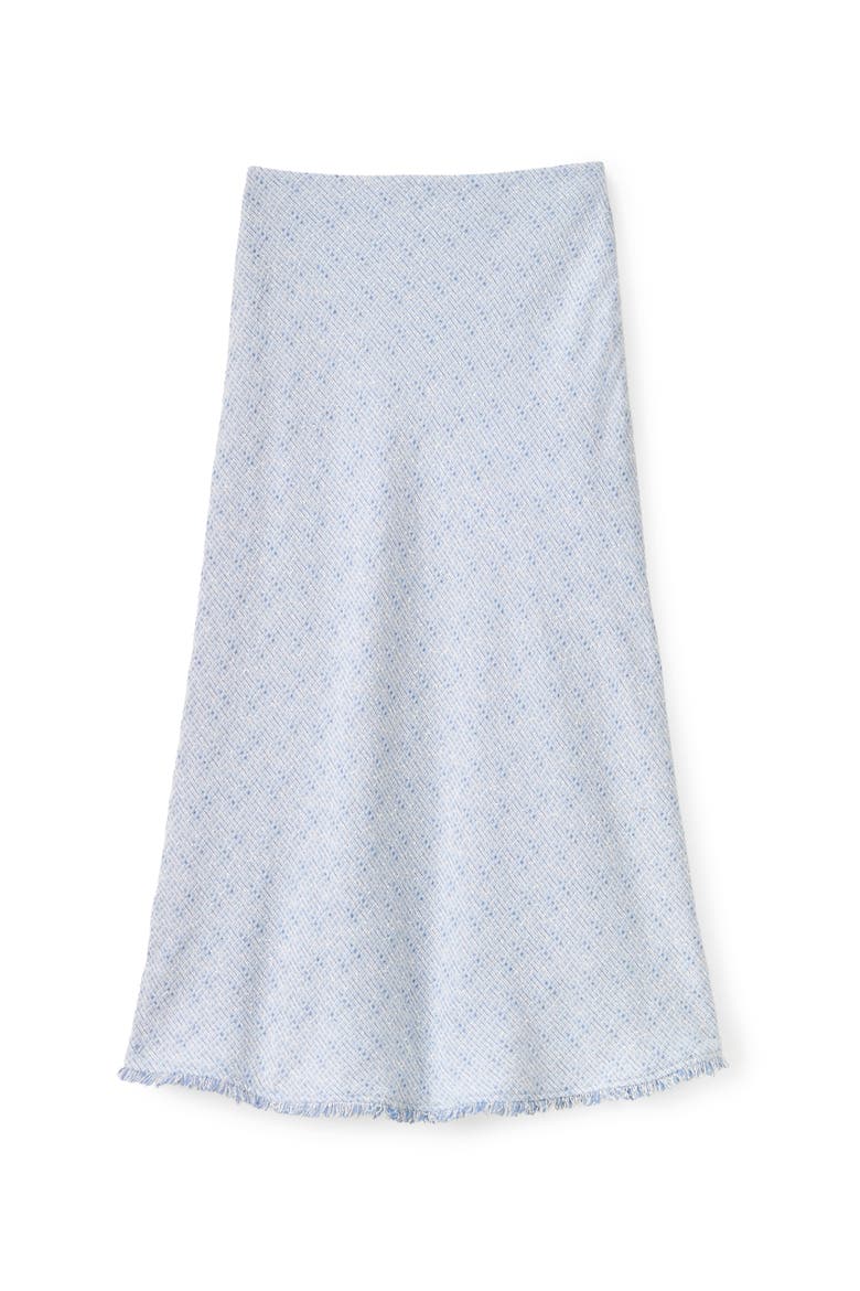 Mable Tweed Skirt, Main, color, Blue Mist