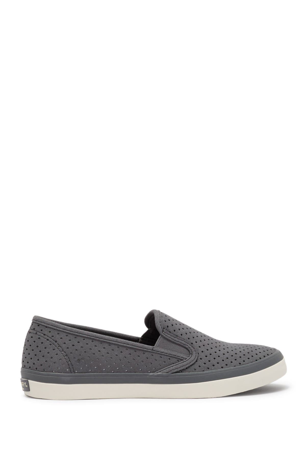 SPERRY TOP-SIDER<sup>®</sup> Sperry Seaside Perforated Varsity Slip-On Sneaker, Alternate, color, 