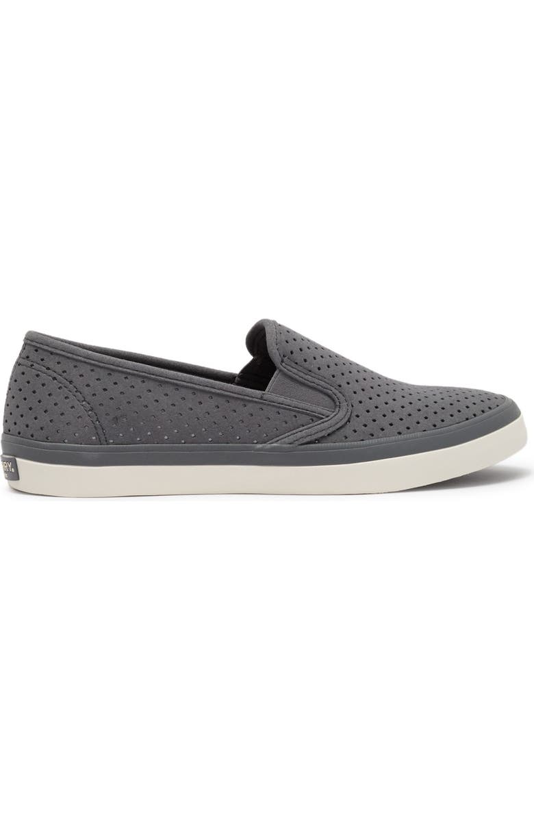 SPERRY TOP-SIDER<sup>®</sup> Sperry Seaside Perforated Varsity Slip-On Sneaker, Alternate, color,