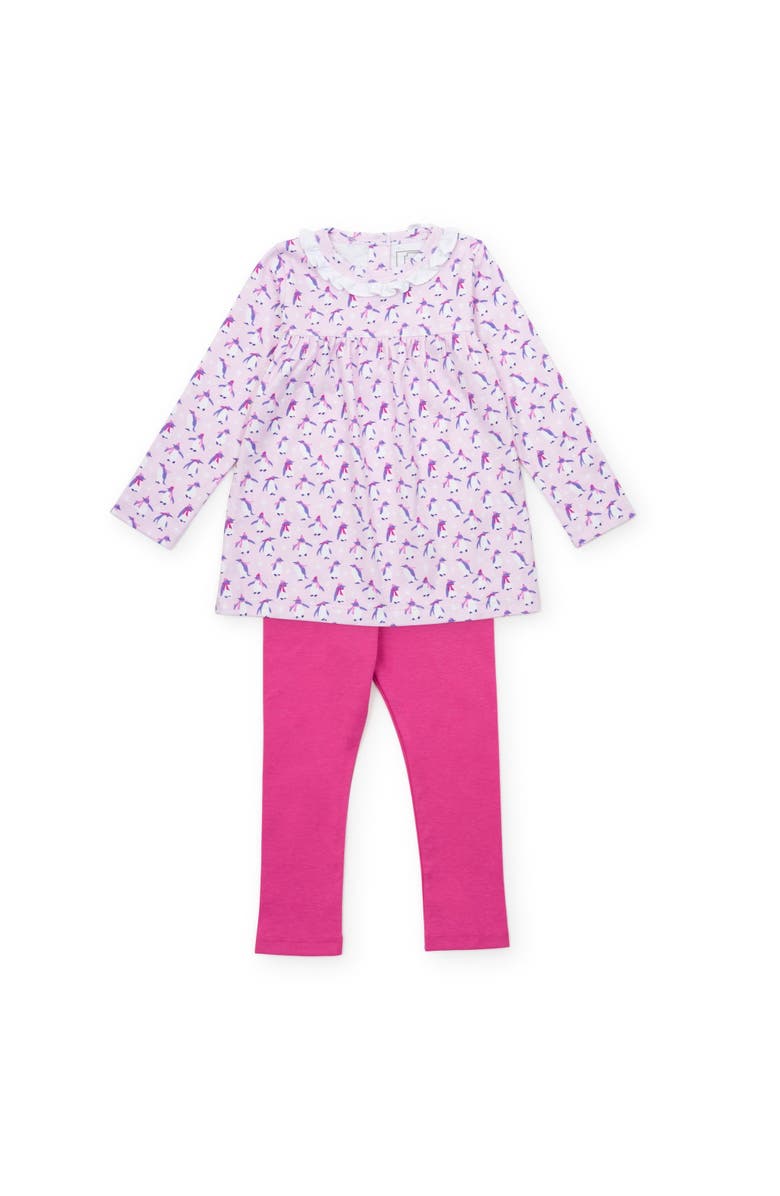 Lila and Hayes Ivy Legging Set, Main, color, Penguin Party Pink