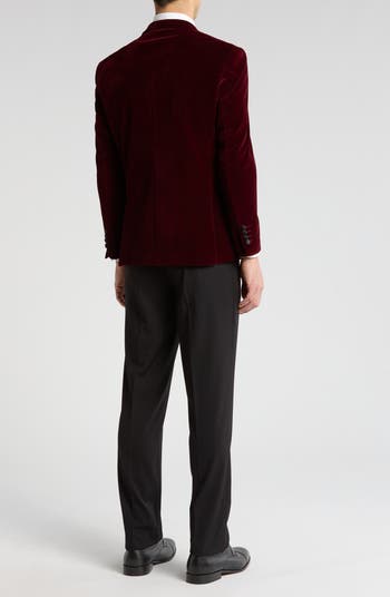 Two-Piece Velvet Double Breasted Slim Fit Tuxedo