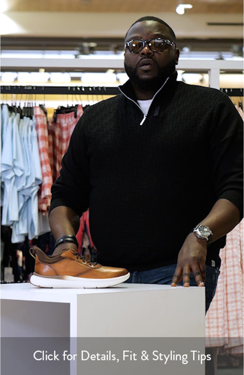 Fleet Perforated Toe Elastic Lace Sneaker, sales video thumbnail