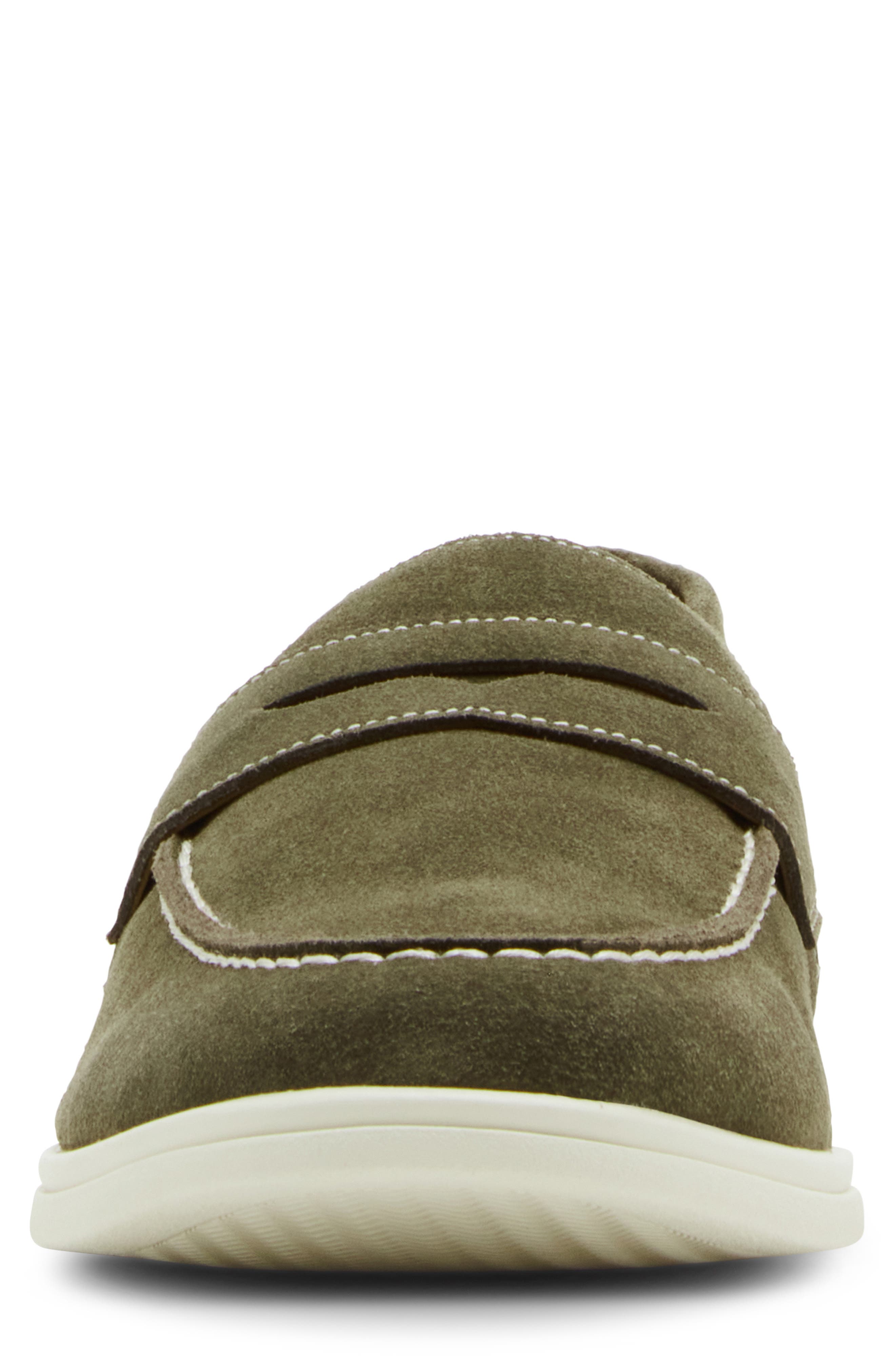 Laguna Penny Loafer, Alternate, color, OLIVE SUEDE