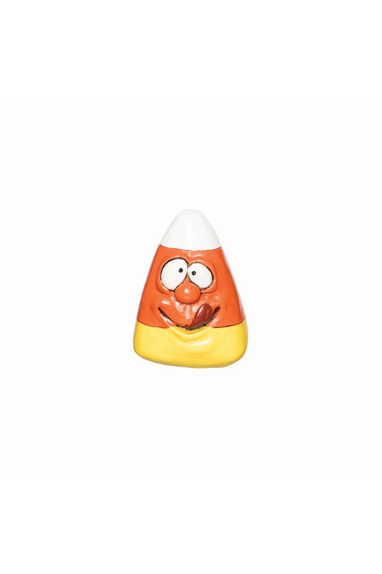 Yummy Face Candy Corn Halloween Small Figurine, Main, color, Orange