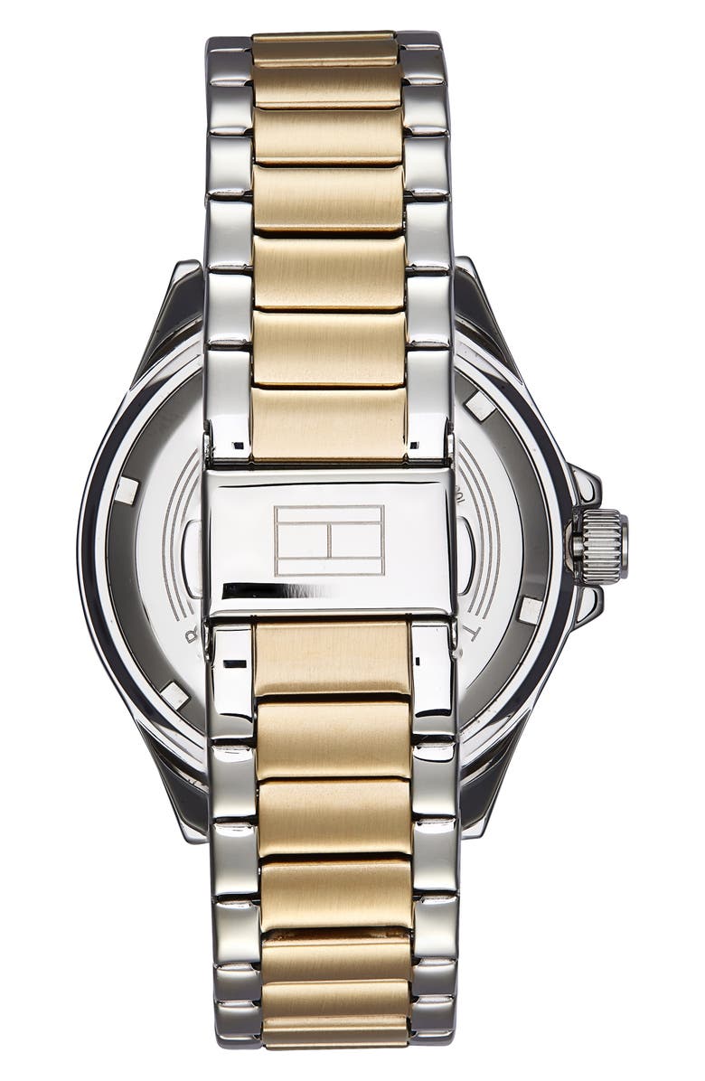 Tommy Hilfiger Logan Two-Tone Bracelet Watch, 43mm, Alternate, color, Black