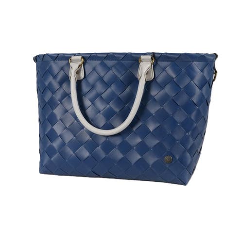 Shop Handed By Saint Tropez Recycled Plastic Weekender Bag In Dark Blue