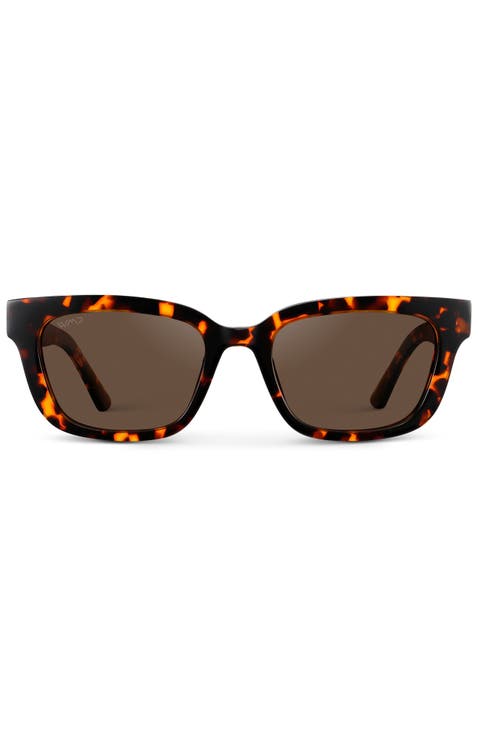 Vivian - 52mm Modern Rectangular Polarized Sunglasses