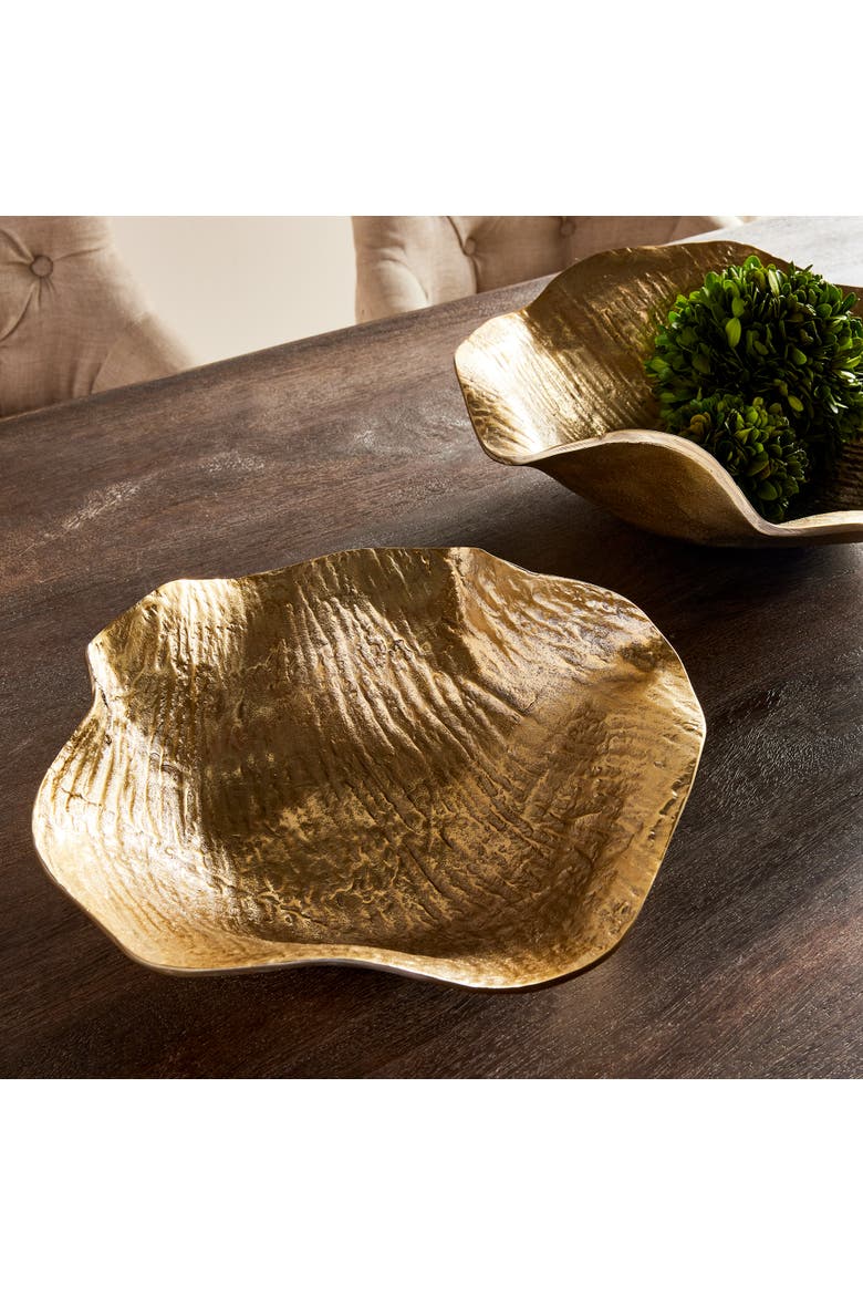 Clarice Decorative Bowls Set of 2, Alternate, color, Gold