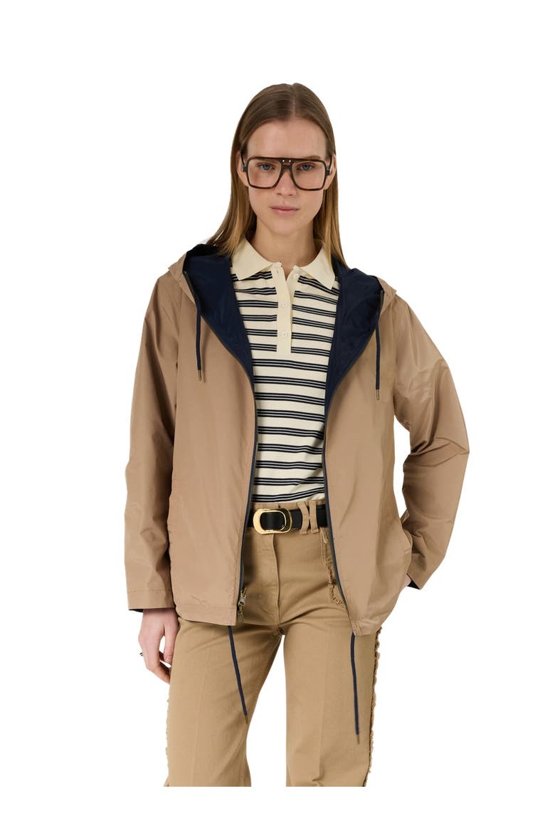 Jordane Reversible Short Parka, Main, color, Navy Blue